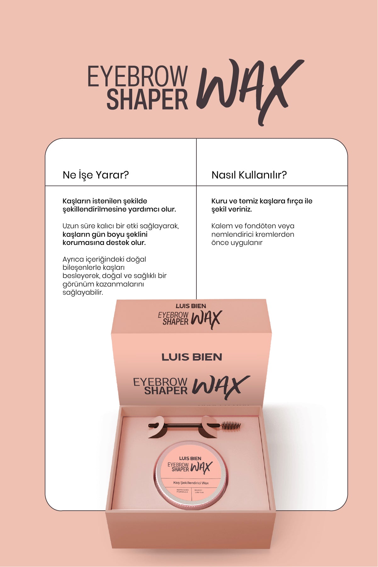 Kaş Jeli - Kaş Şekillendirici Wax - Luis Bien