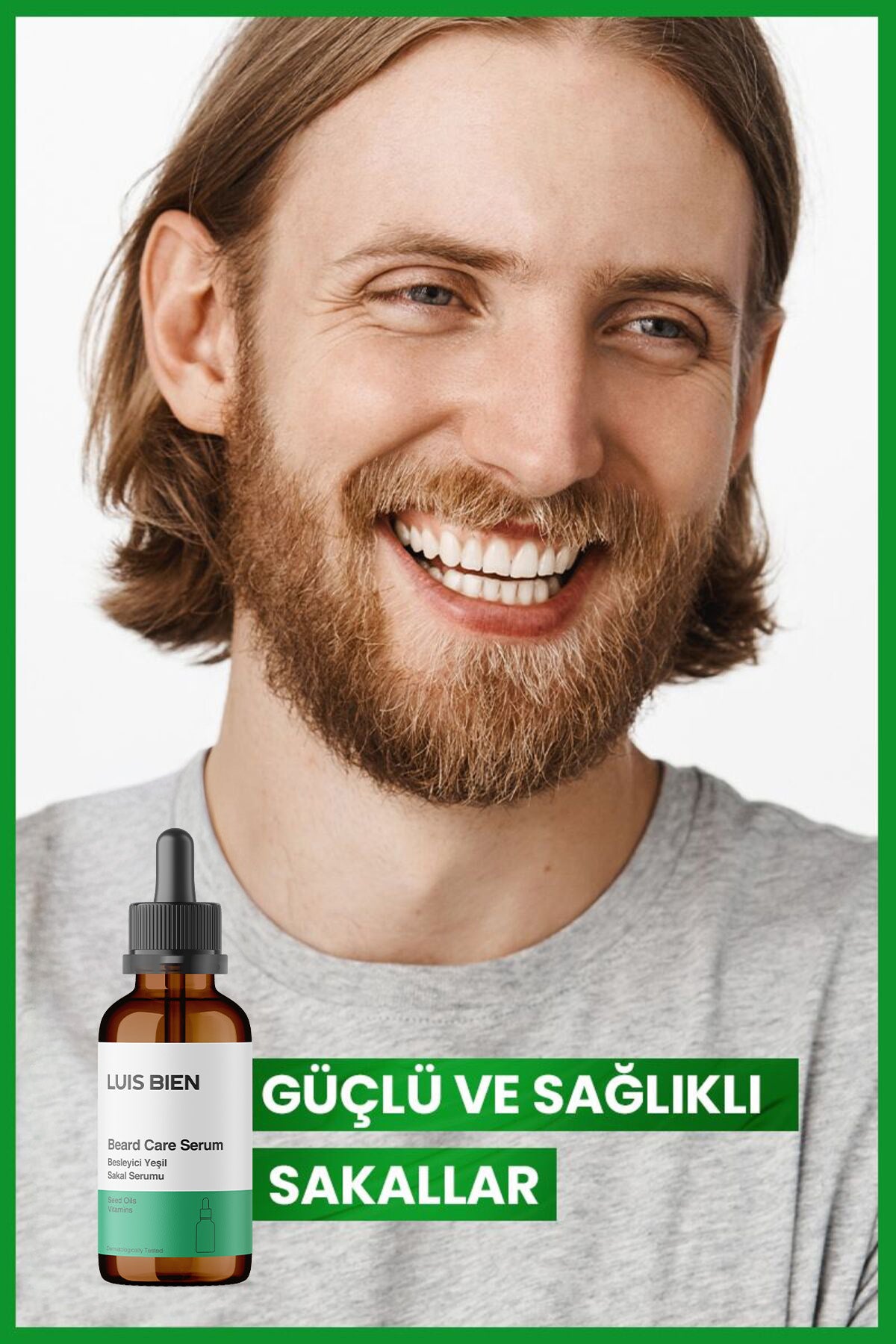 Luis Bien Sakal Güçlendirici Set (Yeşil Serum + Dermaroller) - Luis Bien