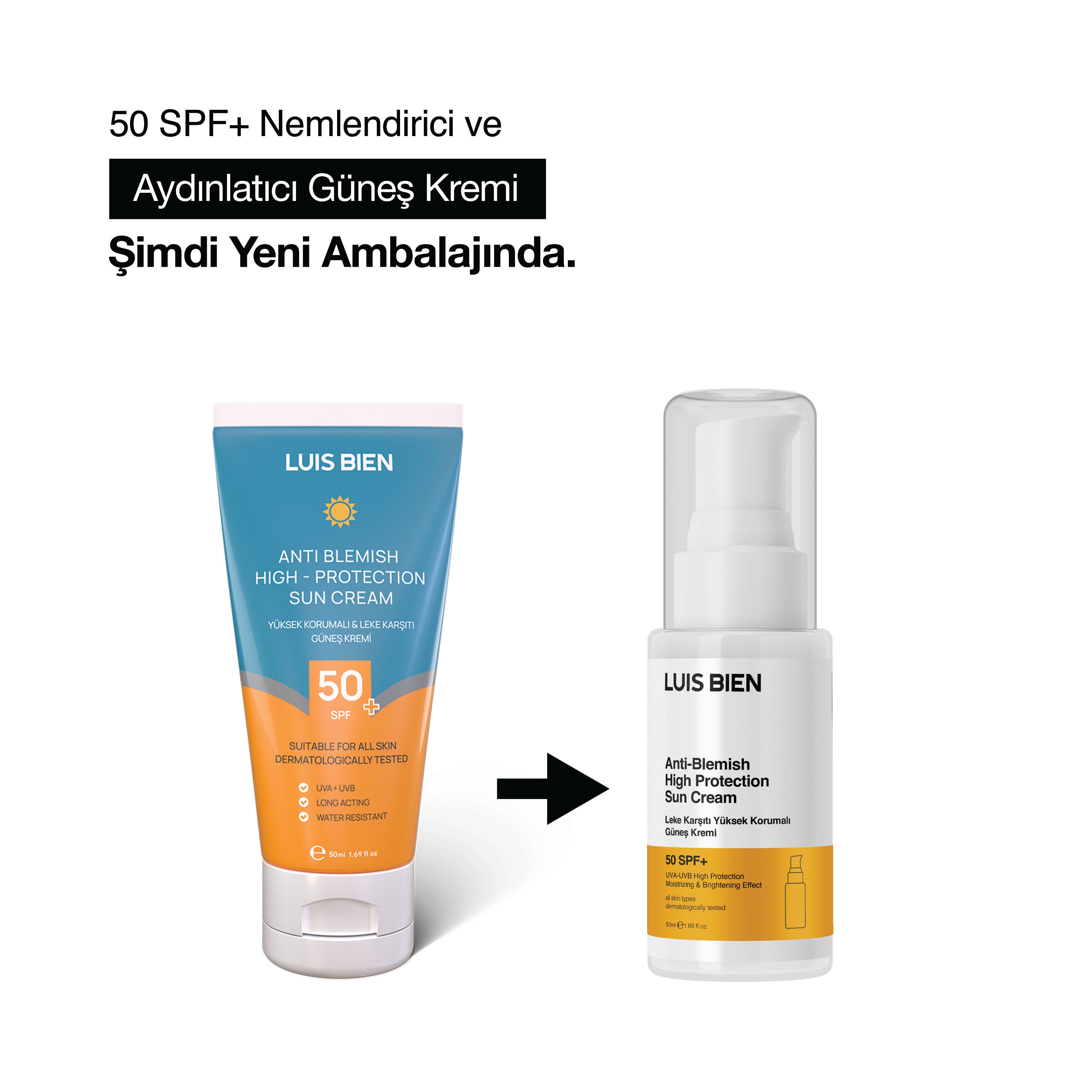 Yüksek Korumalı Güneş Kremi SPF 50+ - Luis Bien