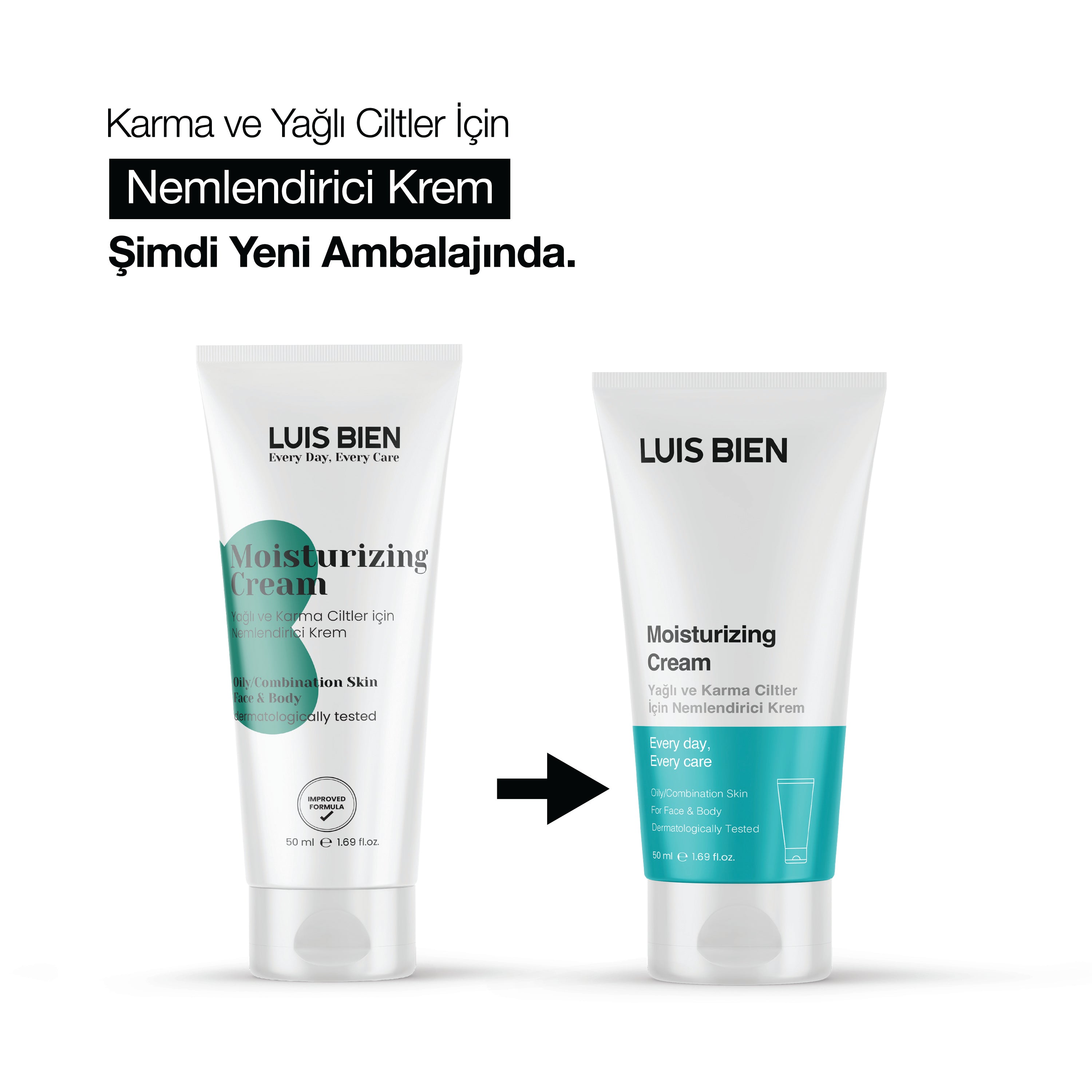 Nemlendirici Krem (Karma ve Yağlı Ciltler İçin) - Luis Bien