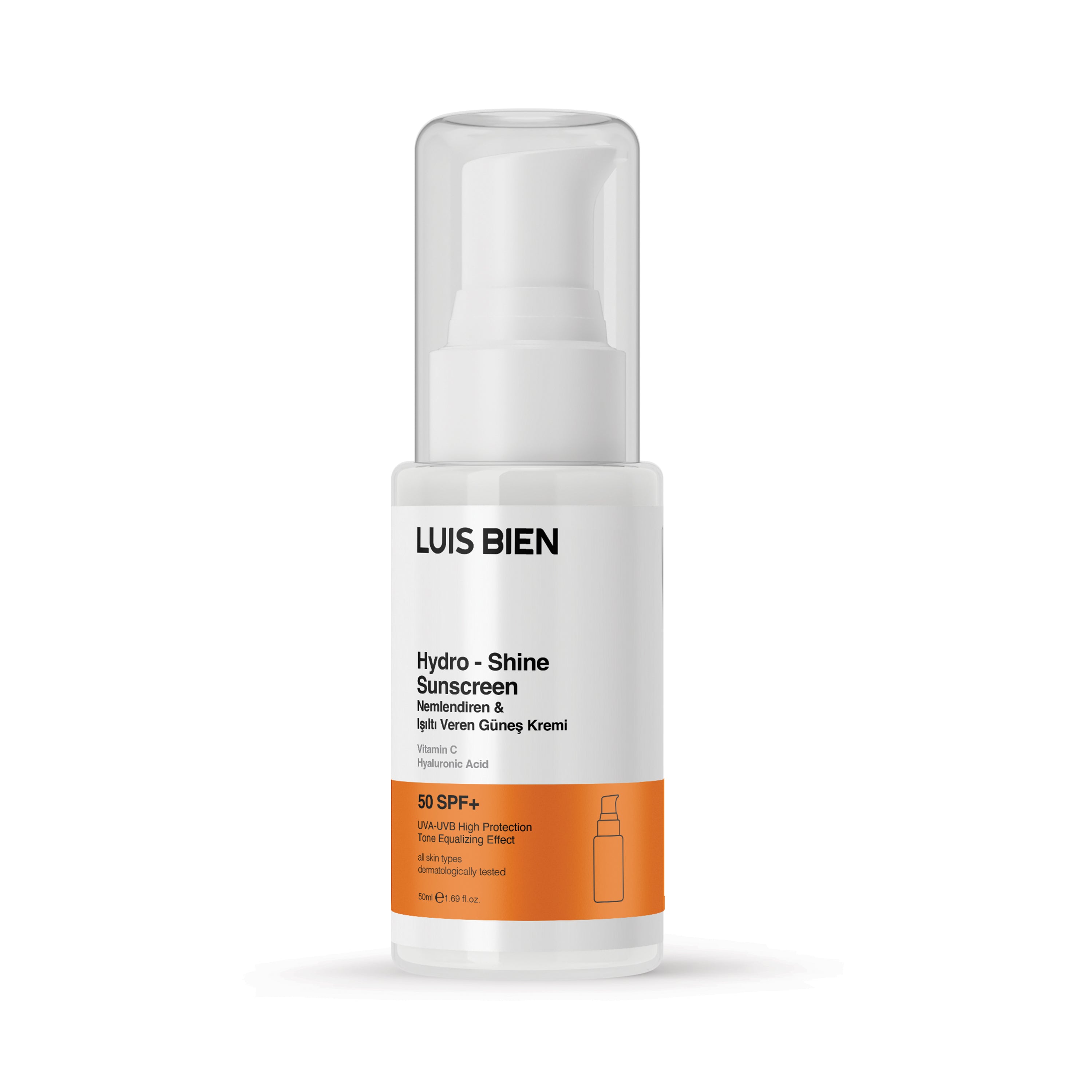 Nemlendiren ve Işıltı Veren Güneş Kremi SPF 50+ - Luis Bien