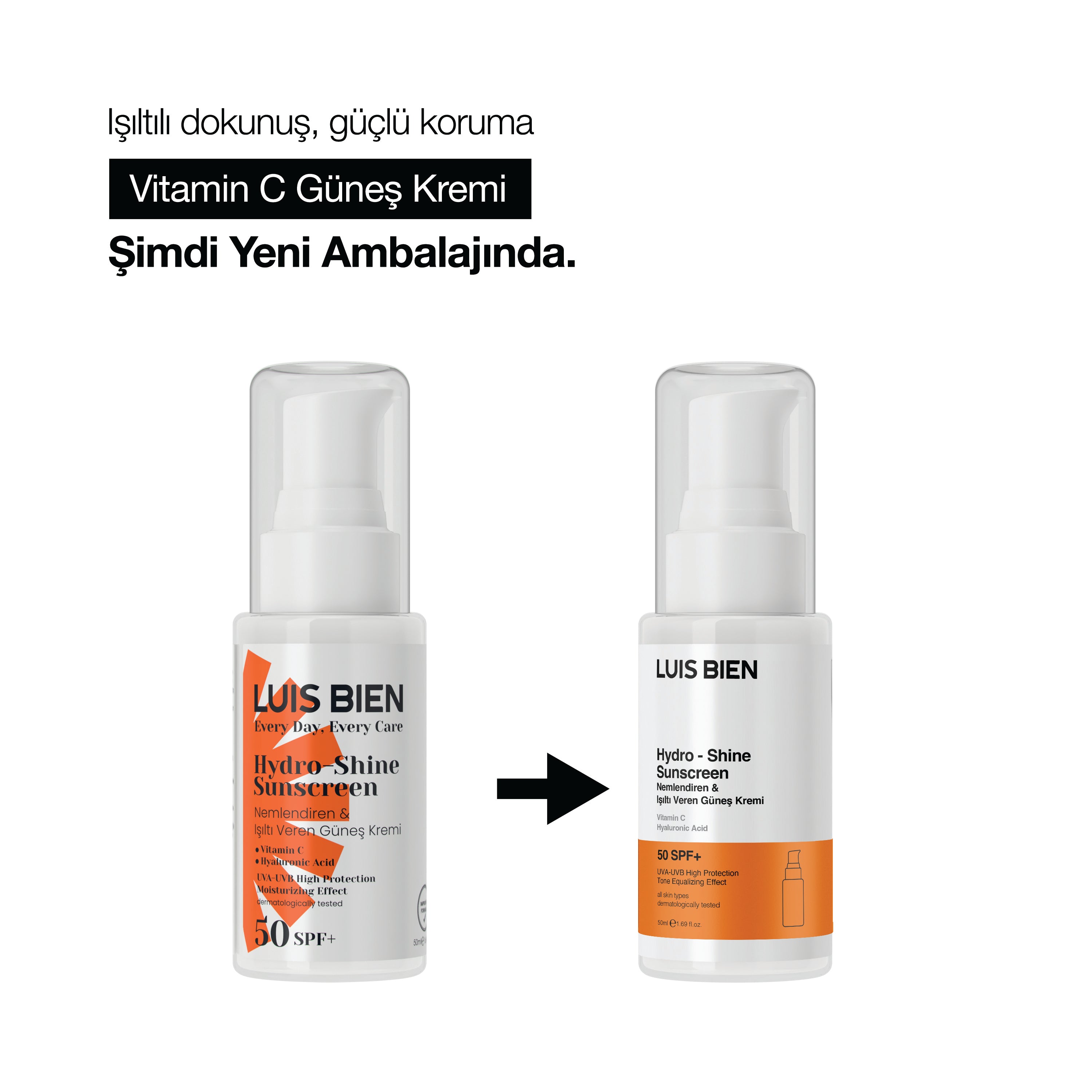Nemlendiren ve Işıltı Veren Güneş Kremi SPF 50+ - Luis Bien