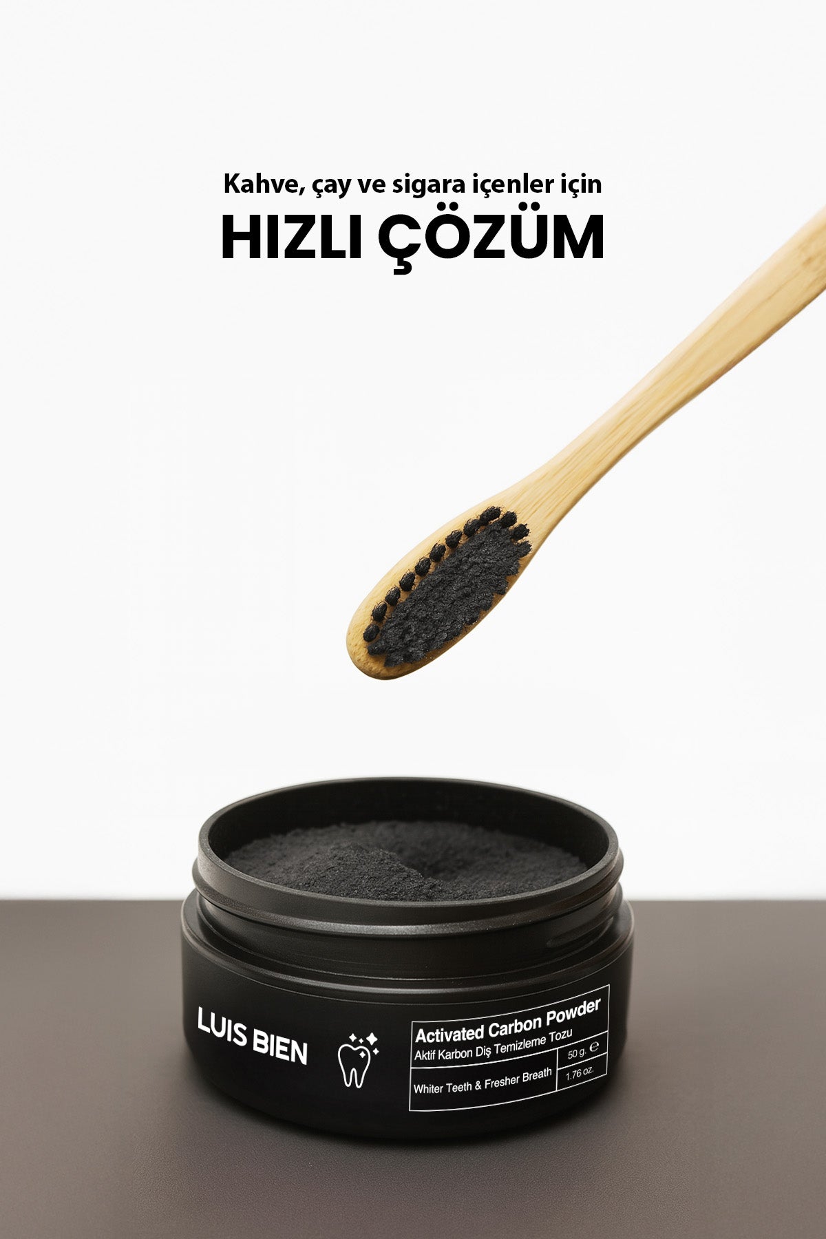 Aktif Karbon Diş Temizleme Tozu - Luis Bien 