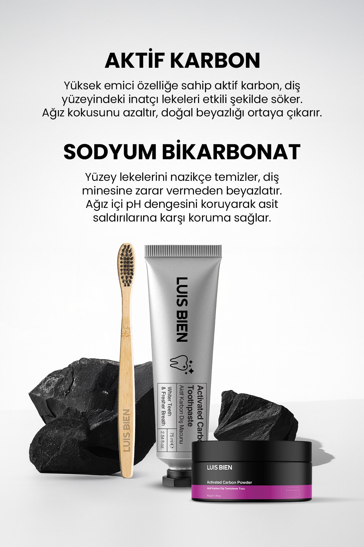 Diş Beyazlatıcı Set + Bambu Diş Fırçası