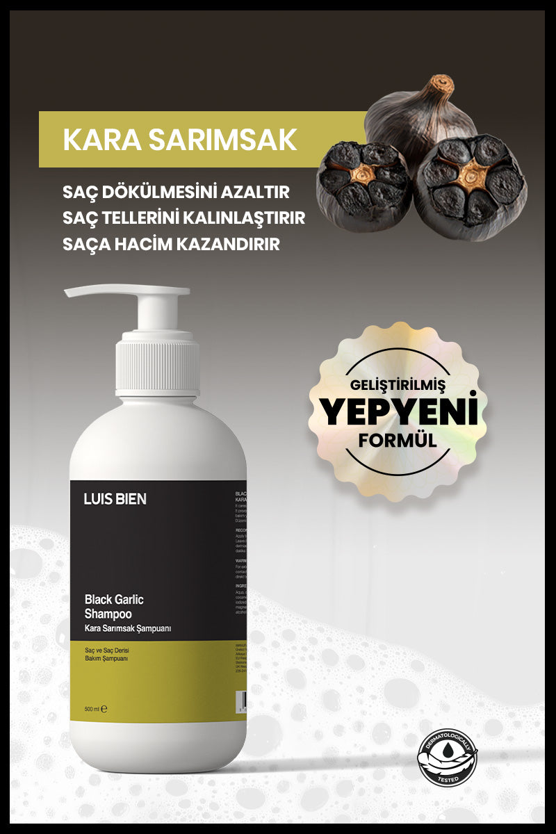 Siyah Sarımsak Şampuanı- Kara Sarımsak Şampuanı