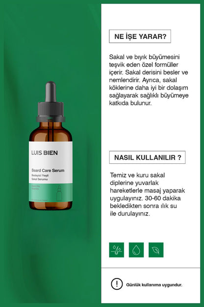 Luis Bien Sakal Güçlendirici Set (Yeşil Serum + Dermaroller) - Luis Bien 