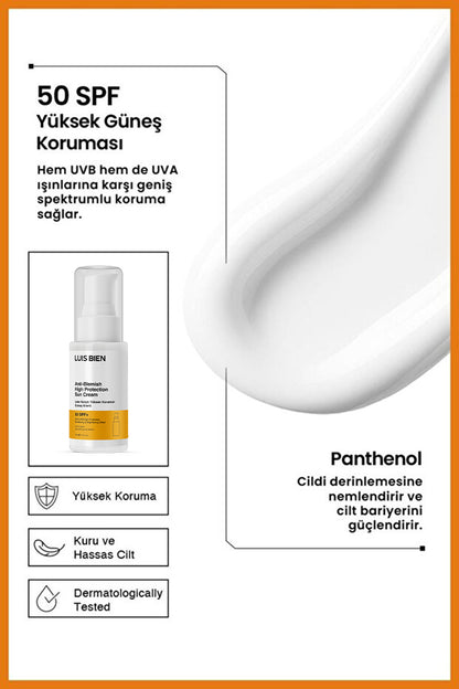 Yüksek Korumalı Güneş Kremi SPF 50+