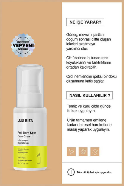 Leke Karşıtı Bakım Kremi - Luis Bien 