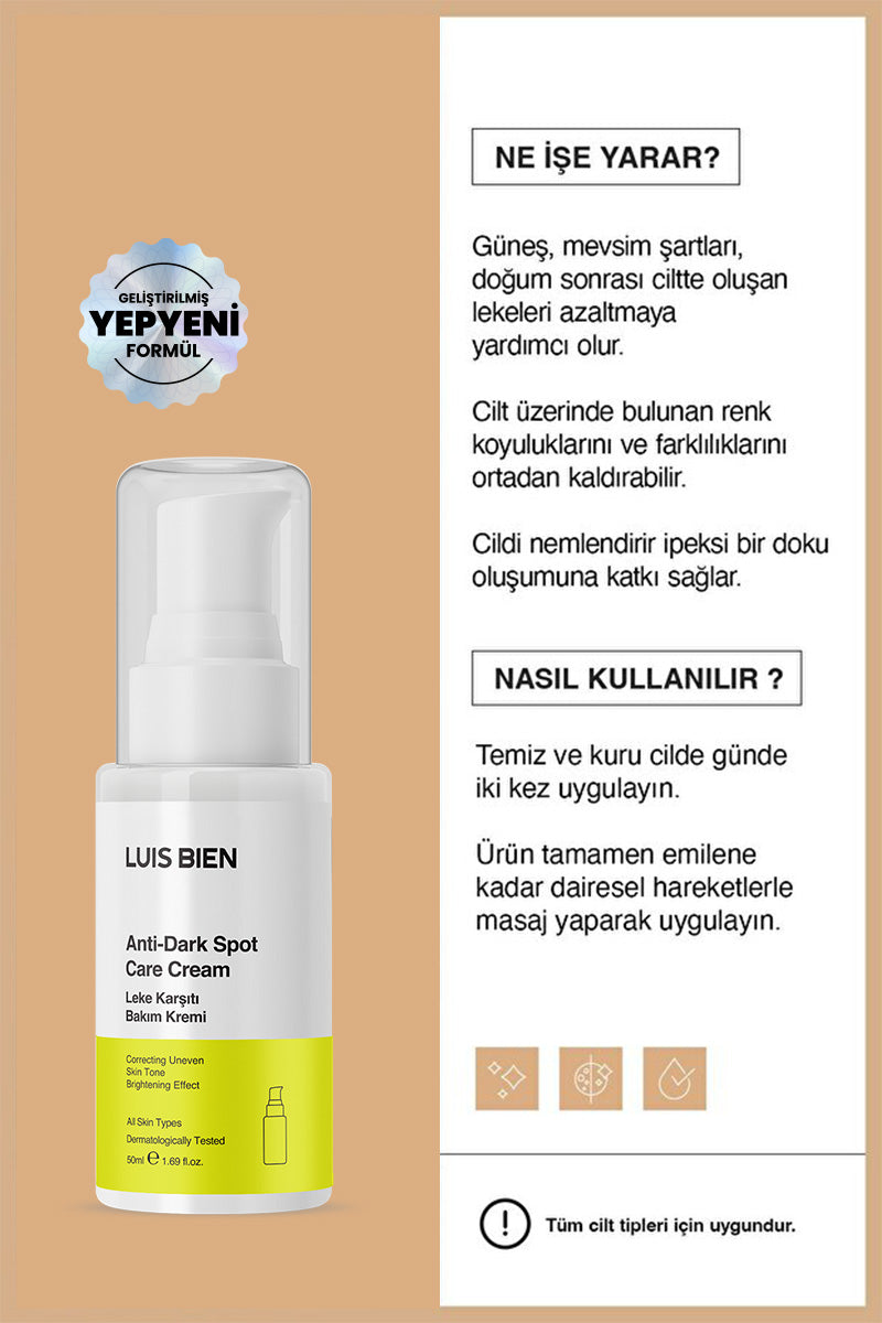 Leke Karşıtı Bakım Kremi - Luis Bien 