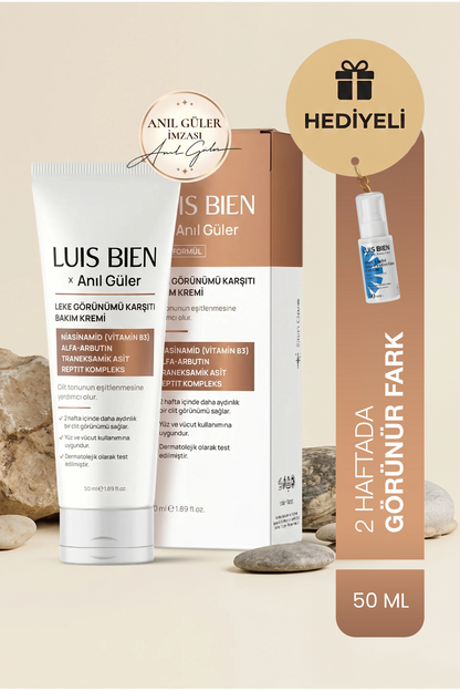 LUIS BIEN Anıl Güler Leke Karşıtı Aydınlatıcı Bakım Kremi 50 ml Niasinamid