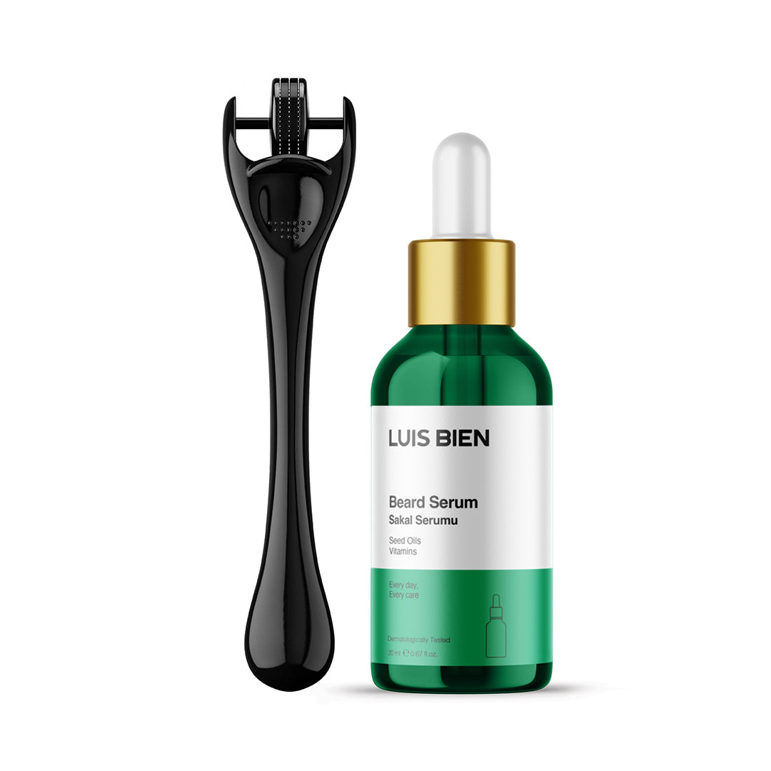Luis Bien Sakal Güçlendirici Set (Yeşil Serum + Dermaroller) - Luis Bien 
