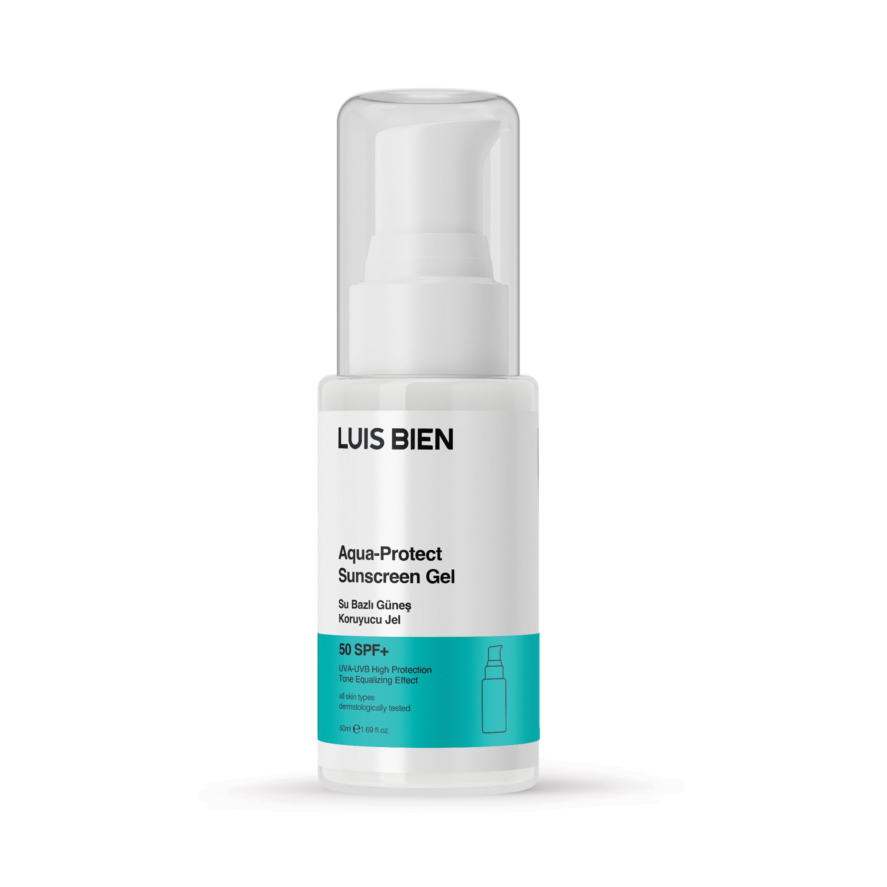 SPF 50+ Su Bazlı Güneş Koruyucu Jel - Luis Bien 