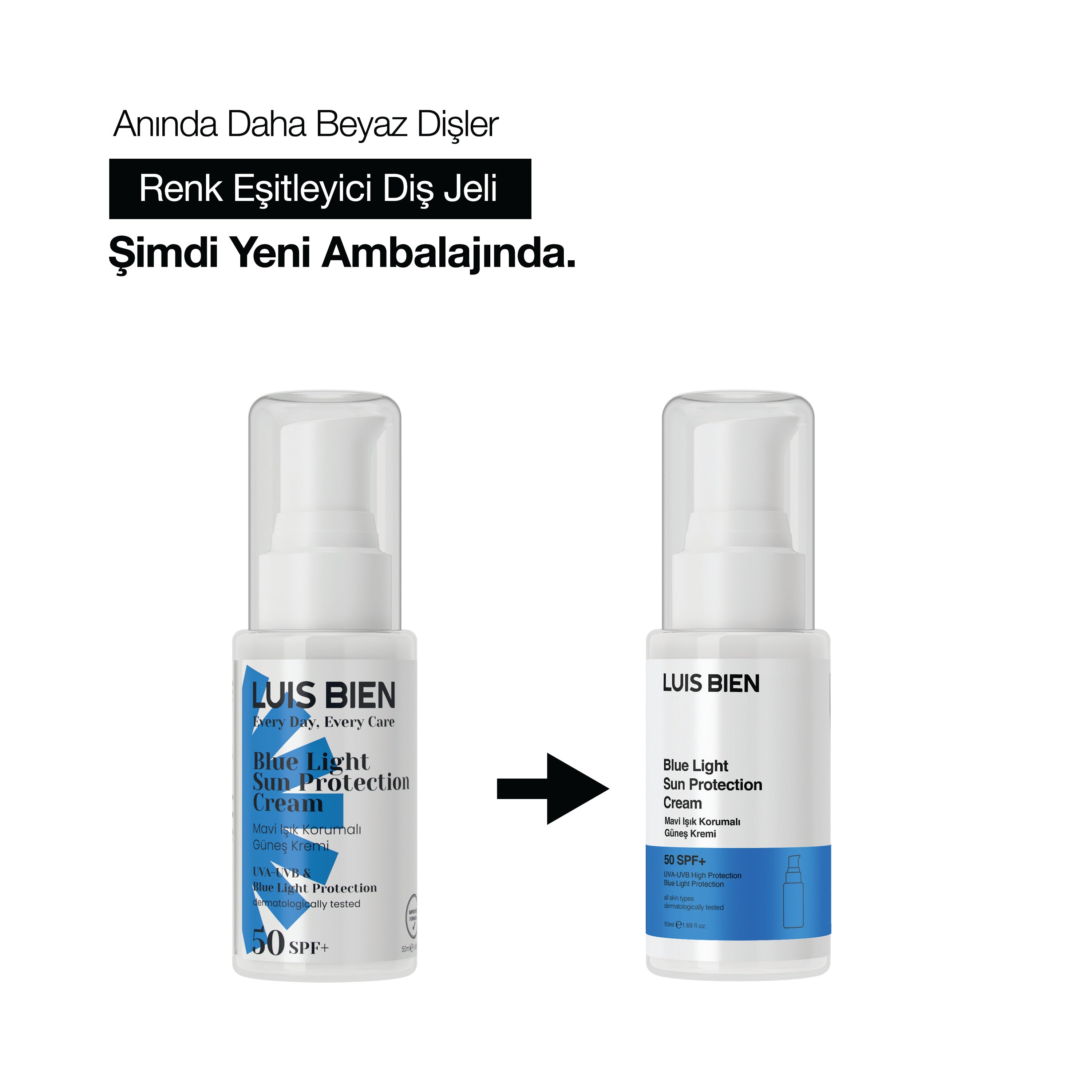 Mavi Işık Korumalı Güneş Kremi SPF 50+ - Luis Bien 
