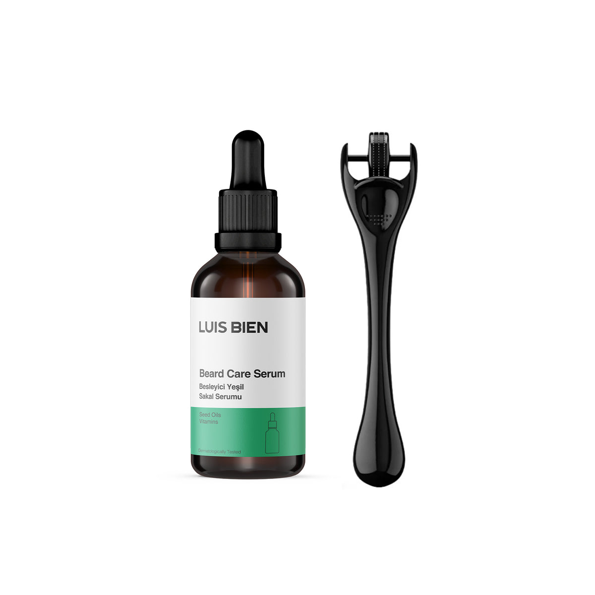 Luis Bien Sakal Güçlendirici Set (Yeşil Serum + Dermaroller)